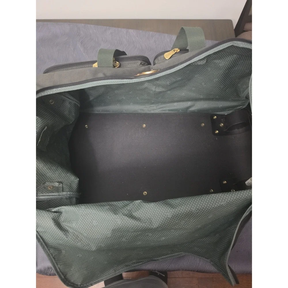 Vintage Ricardo Beverly Hills Forest Green Travel Duffel Bag Overnighter...